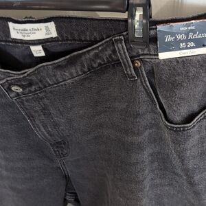 Abercrombie & Fitch Black Relaxed Jeans Classic Style